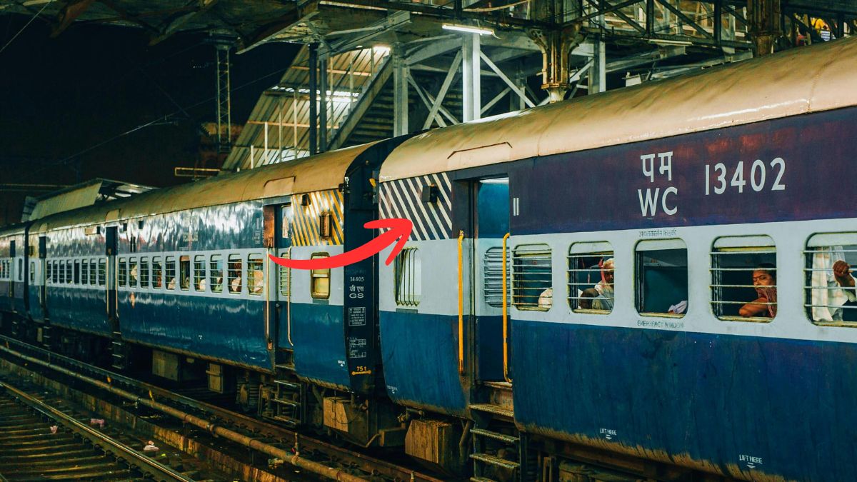भारतीय ट्रेन के डिब्बों पर तिरछी लाइनें क्यों बनी होती हैं? आप भी नहीं जानते होंगे जवाब