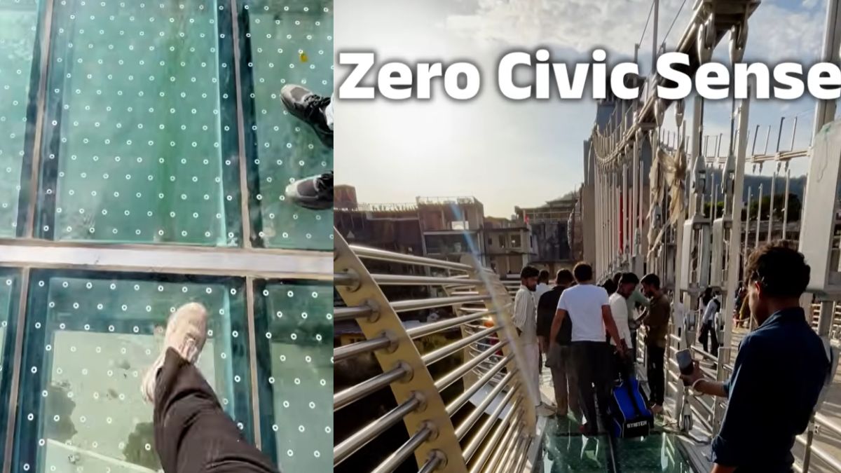 ऋषिकेश में कांच के पुल पर ट्रॉली बैग लेकर चलते दिखे लोग, व्लॉगर ने की आलोचना; Video हो रहा वायरल