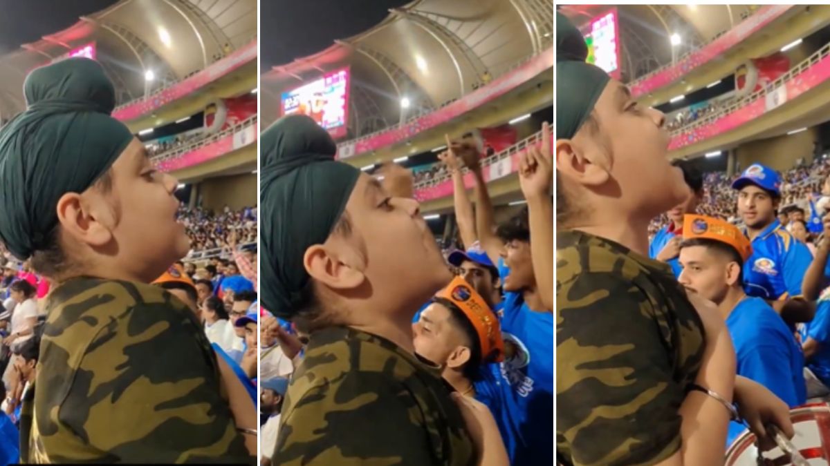 IPL मैच के दौरान बच्चे ने लगाए 'जय शिवाजी महाराज' के नारे, सुनते ही लोगों में भर गया उत्साह; Video Viral