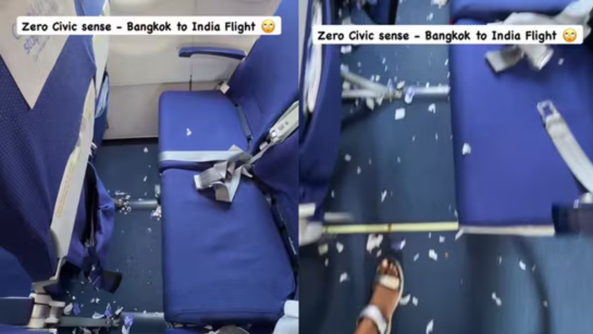 Video : ट्रैवल ब्लॉगर ने फ्लाइट में फैले कचरे पर उठाए सवाल, पैरेंट्स से बच्चों को संभालने की अपील