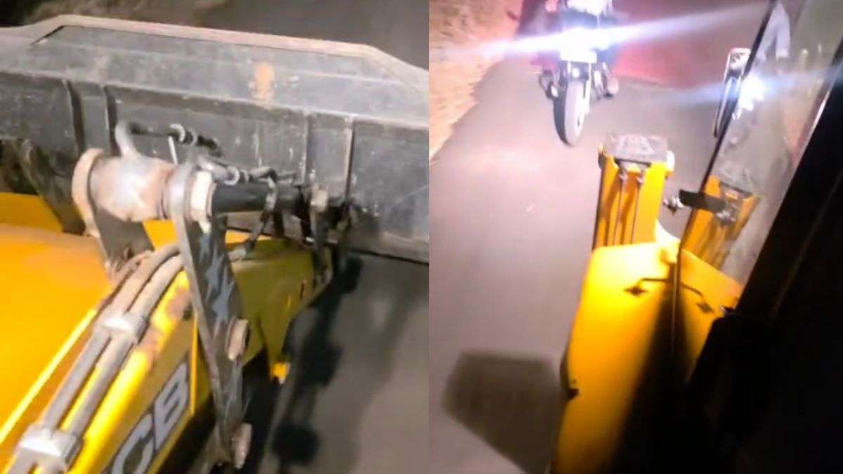 नायब तहसीलदार ने फिल्मी अंदाज में JCB पर लटककर की अवैध खनन माफिया को रोकने की कोशिश, VIDEO आया सामने