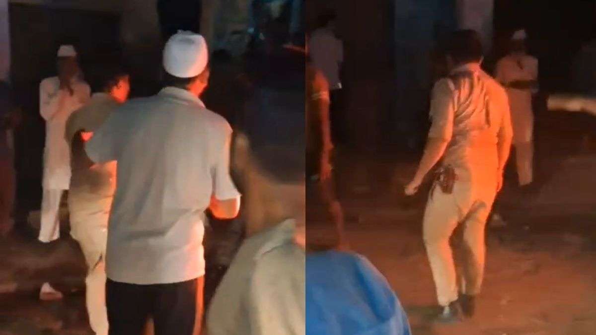 VIDEO: चोर को पकड़ने गई पुलिस पर भीड़ का हमला, की दरोगा की पिस्टल छीनने की कोशिश; पुलिसकर्मियों ने भागकर बचाई जान