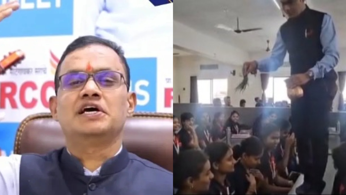 NEET पेपर लीक के आरोपी शिवराज मोटेगांवकर का VIDEO वायरल, छात्रों पर छिड़क रहा पानी, दावा- बढ़ेंगे नंबर