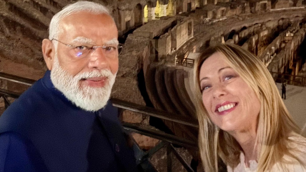 जॉर्जिया मेलोनी ने PM मोदी के साथ शेयर की सेल्फी, बोलीं- 'रोम में आपका स्वागत है मेरे दोस्त'