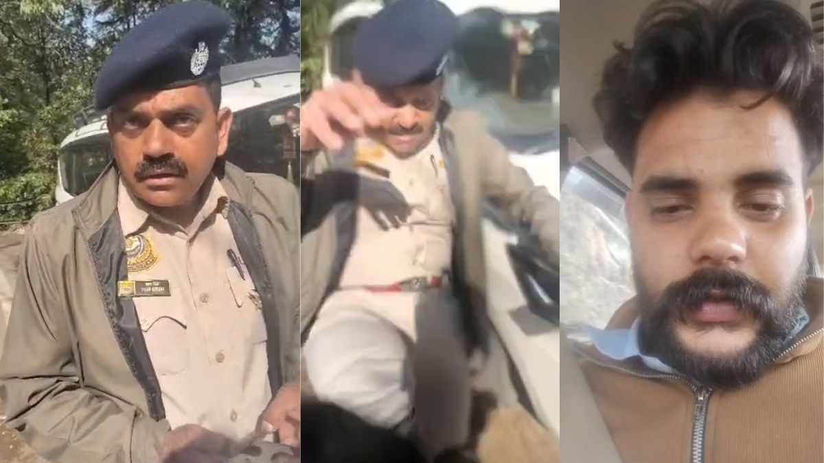 शिमला में पुलिस वाले ने टैक्सी ड्राइवर को मारी लात, VIDEO आया सामने; SSP ने किया सस्पेंड