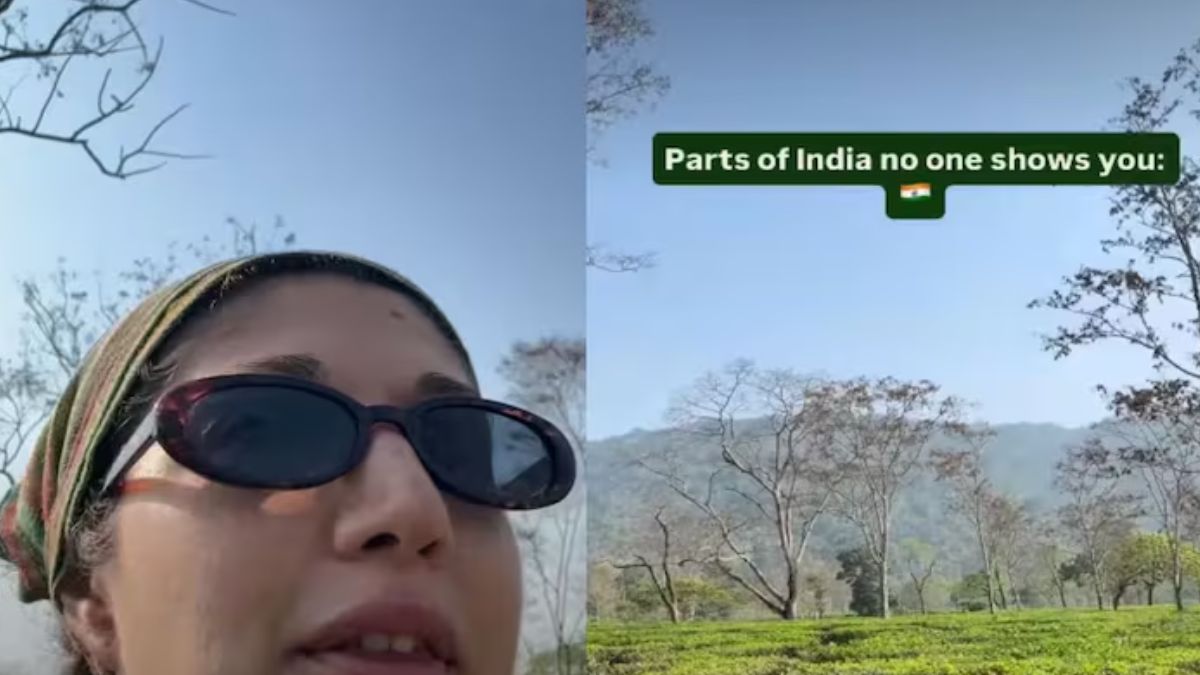 असम के चाय बागान की सुंदरता देख इंप्रेस हो गई म​हिला, तारीफ कर जो कहा; तुरंत होने लगा वायरल