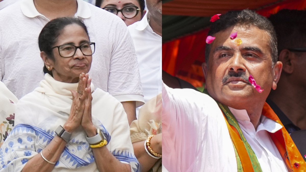 भवानीपुर सीट पर ममता बनर्जी आगे चल रहीं या पीछे? सुवेंदु अधिकारी से है टक्कर