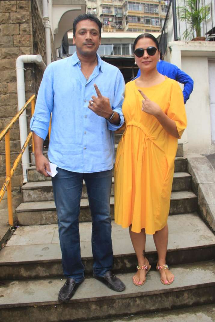 Lara Dutta with husband