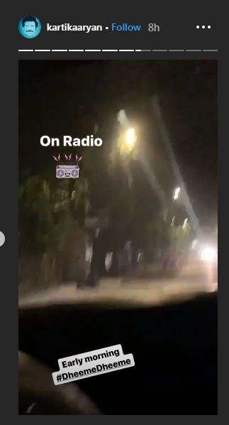 kartik aaryan instagram story