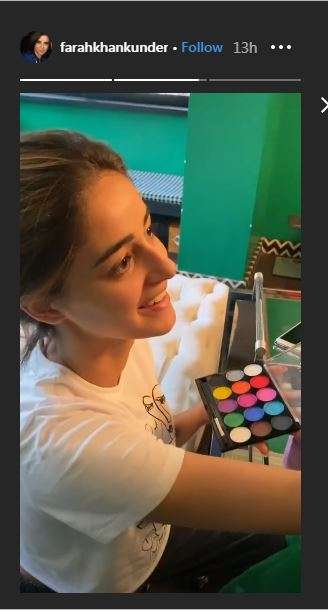 screenshot of farah khan instagram story