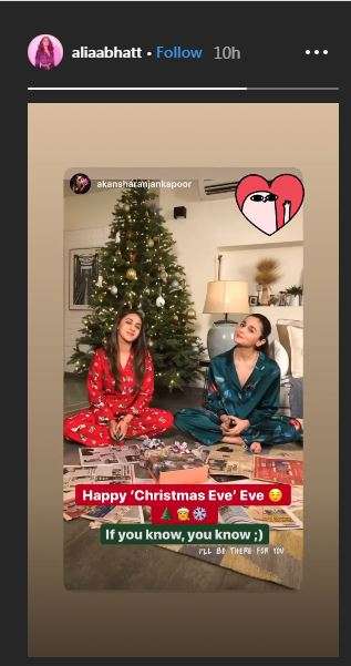 Alia bhatt instagram story