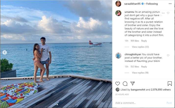 sara ali khan instagram post