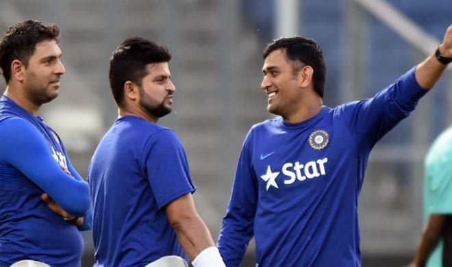 yuvraj, raina and dhoni yuvraj, raina and dhoni- India TV