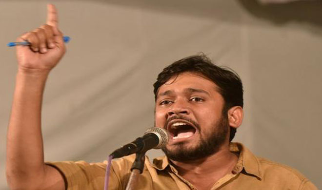 Slippers thrown at Kanhaiya in Hyderabad, two arrested Slippers thrown at Kanhaiya in Hyderabad, two arrested- India TV