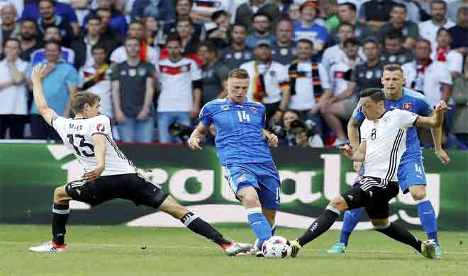 Slovakia's Milan Skriniar, Germany's Thomas Mueller Slovakia's Milan Skriniar, Germany's Thomas Mueller- India TV