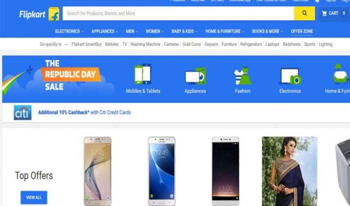 Republic Day Sale: Flipkart ने शुरू की महासेल, स्मार्टफोन से लेकर TV पर मिल रहा है बड़ा डिस्काउंट Republic Day Sale: Flipkart ने शुरू की महासेल, स्मार्टफोन से लेकर TV पर मिल रहा है बड़ा डिस्काउंट- India TV Paisa