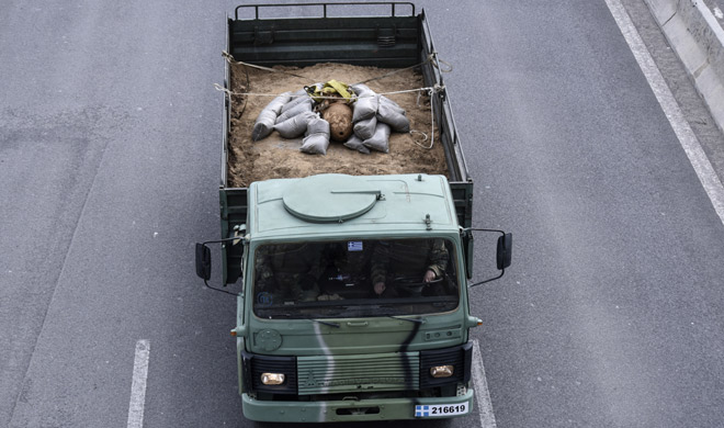 Greece World War II bomb defused | AP Photo Greece World War II bomb defused | AP Photo- India TV