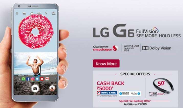 सैमसंग को टक्कर देने के लिए LG का दांव, 24 अप्रैल को लॉन्च होगा LG-G6 स्मार्टफोन सैमसंग को टक्कर देने के लिए LG का दांव, 24 अप्रैल को लॉन्च होगा LG-G6 स्मार्टफोन- India TV Paisa