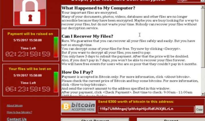 चीन के हो सकते हैं दुनिया में तहलका मचाने वाले WannaCry रैन्समवेयर बनाने वाले हैकर्स : रिपोर्ट्स चीन के हो सकते हैं दुनिया में तहलका मचाने वाले WannaCry रैन्समवेयर बनाने वाले हैकर्स : रिपोर्ट्स- India TV Paisa