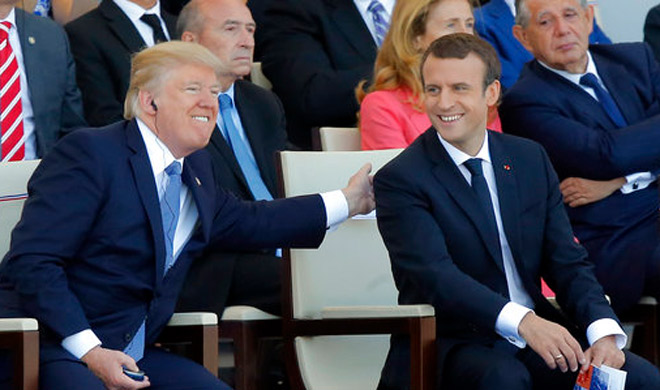 Donald Trump and Emmanuel Macron | AP Photo Donald Trump and Emmanuel Macron | AP Photo- India TV