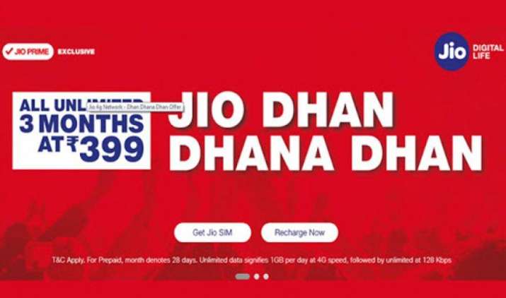 New JDDD Offer: Jio ने पेश किया धन धना धन का नया ऑफर, 399 रुपए में मिलेगी अगले 3 महीने तक सभी सर्विसेस New JDDD Offer: Jio ने पेश किया धन धना धन का नया ऑफर, 399 रुपए में मिलेगी अगले 3 महीने तक सभी सर्विसेस- India TV Paisa