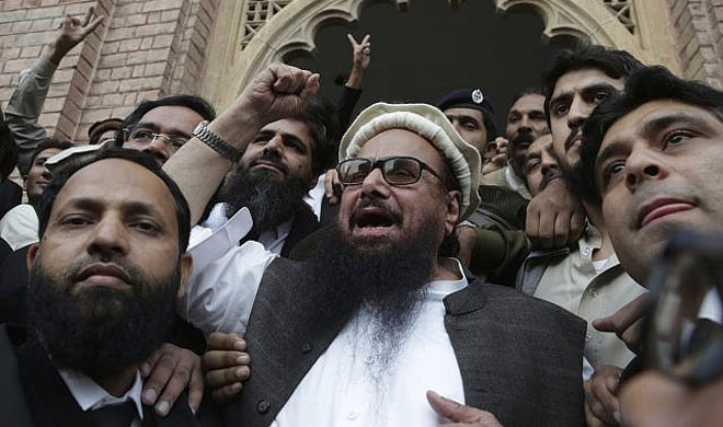 Hafiz Saeed with Supporters | AP Photo Hafiz Saeed with Supporters | AP Photo- India TV
