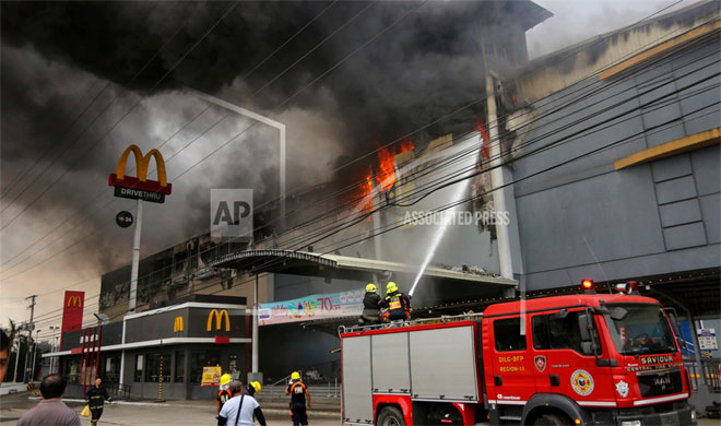 Philippines Mall Fire | AP Photo Philippines Mall Fire | AP Photo- India TV