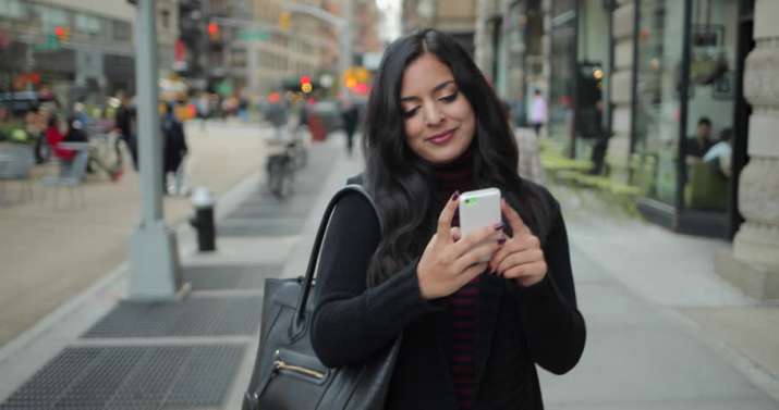 Girl With Smartphone Girl With Smartphone - India TV Paisa