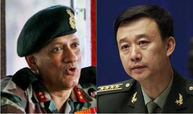 Bipin Rawat and Wu Qian | PTI/AP Bipin Rawat and Wu Qian | PTI/AP- India TV