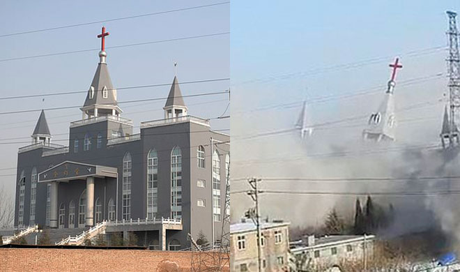 Golden Lampstand Church in Shanxi province | AP Photo Golden Lampstand Church in Shanxi province | AP Photo- Khabar IndiaTV