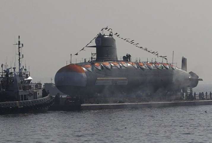 Third-Scorpene-class-submarine-Karanj-to-launched Third-Scorpene-class-submarine-Karanj-to-launched- India TV