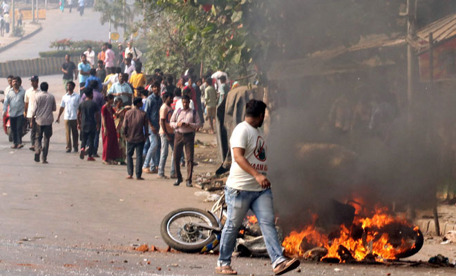 maharashtra bandh protestors maharashtra bandh protestors- India TV