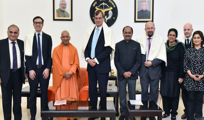 yogi adityanath with British delegation yogi adityanath with British delegation- India TV