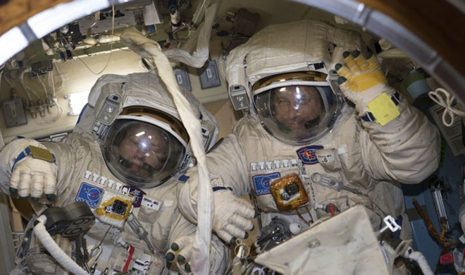 Alexander Misurkin and Anton Shkaplerov | AP Photo Alexander Misurkin and Anton Shkaplerov | AP Photo- India TV