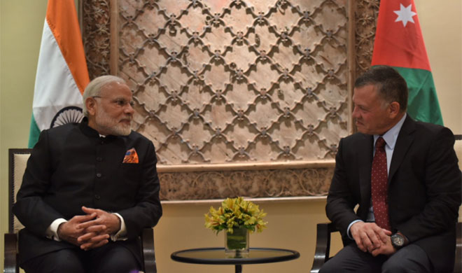 PM Modi meets King Abdullah II of Jordan PM Modi meets King Abdullah II of Jordan- India TV