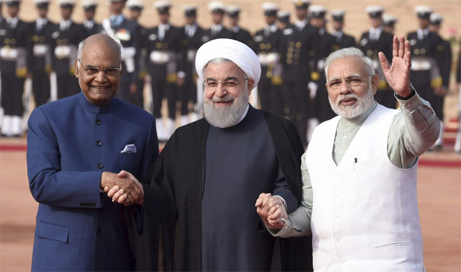 Ram Nath Kovind, Hassan Rouhani and Narendra Modi | PTI Photo Ram Nath Kovind, Hassan Rouhani and Narendra Modi | PTI Photo- India TV