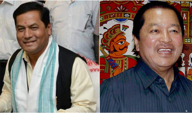 Chief Ministers of Assam and Mizoram and Sarbananda Sonowal and Lal Thanhawla | PTI Photo Chief Ministers of Assam and Mizoram and Sarbananda Sonowal and Lal Thanhawla | PTI Photo- Khabar IndiaTV