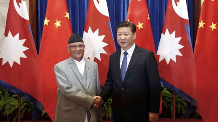 Chinese President Xi Jinping and Nepal Prime Minister Khadga Prasad Oli | AP Photo Chinese President Xi Jinping and Nepal Prime Minister Khadga Prasad Oli | AP Photo- India TV
