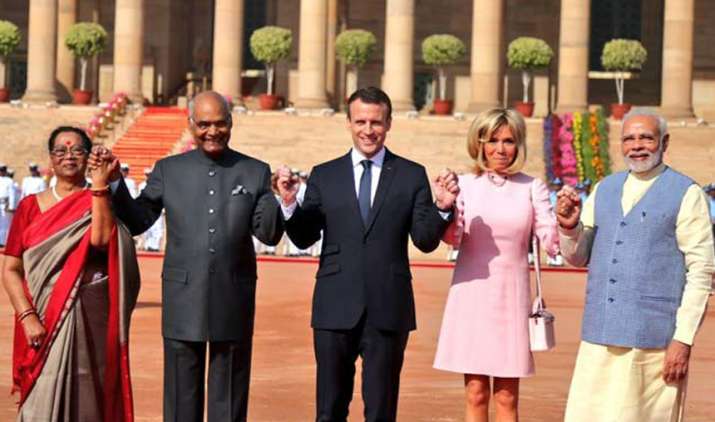 Emmanuel-Macron-hold-talks-with-PM-Modi-in-Hyderabad-House Emmanuel-Macron-hold-talks-with-PM-Modi-in-Hyderabad-House- India TV