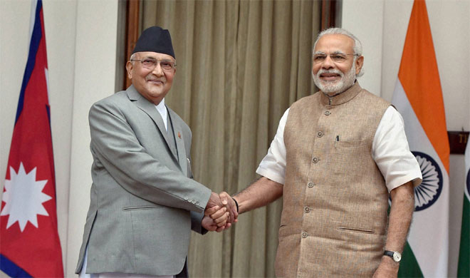 Narendra Modi and Khadga Prasad Sharma Oli | PTI Photo Narendra Modi and Khadga Prasad Sharma Oli | PTI Photo- India TV