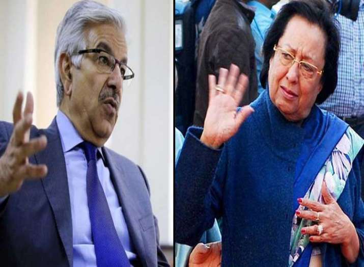 khawaja asif and najma heptulla khawaja asif and najma heptulla- India TV