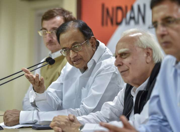 Senior Congress leader P Chidambaram addresses a press... Senior Congress leader P Chidambaram addresses a press...- Khabar IndiaTV