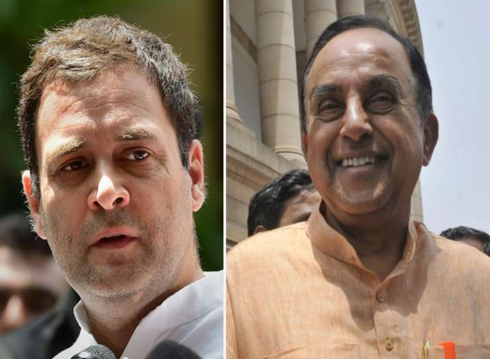 rahul gandhi and subramanian swamy rahul gandhi and subramanian swamy- India TV