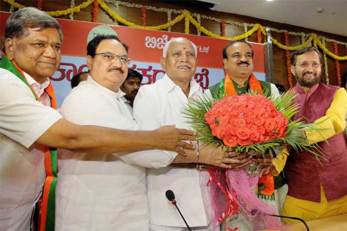 BS Yeddyurappa had declared before counting that he will form the government in Karnataka BS Yeddyurappa had declared before counting that he will form the government in Karnataka- India TV