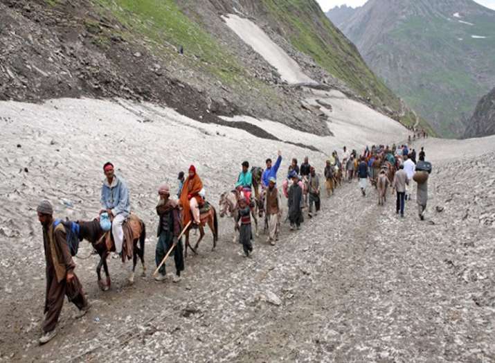 Amid tight security, first batch of Amarnath pilgrims to... Amid tight security, first batch of Amarnath pilgrims to...- India TV