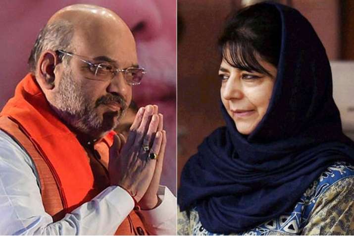 Amit Shah and Mehbooba Mufti | PTI Amit Shah and Mehbooba Mufti | PTI- India TV