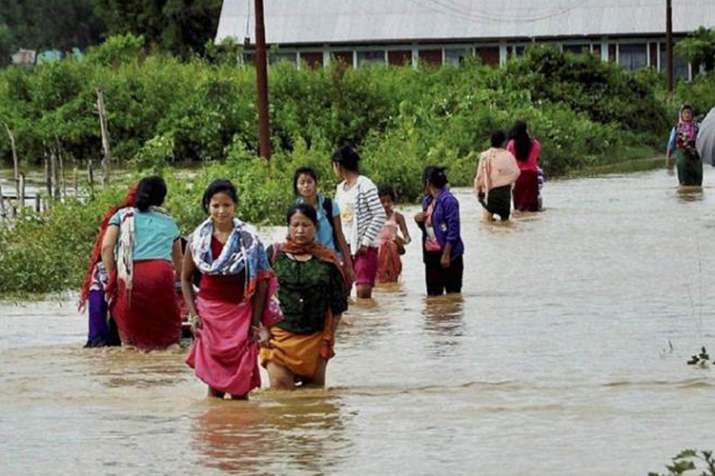 Northeast reels under floods, thousands rendered homeless Northeast reels under floods, thousands rendered homeless- India TV
