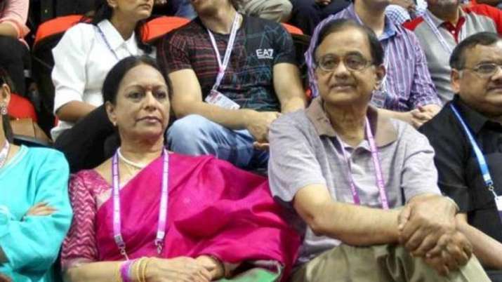 P Chidambaram with his wife Nalini Chidambaram P Chidambaram with his wife Nalini Chidambaram- India TV Paisa