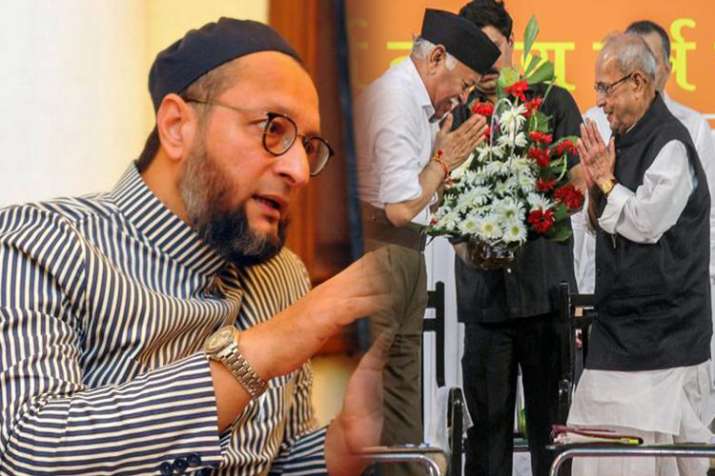 AIMIM leader Asaduddin Owaisi flays Pranab for lauding RSS founder AIMIM leader Asaduddin Owaisi flays Pranab for lauding RSS founder- India TV