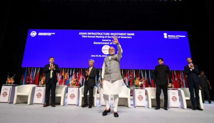 PM Modi in AIIB Meeting PM Modi in AIIB Meeting- India TV Paisa